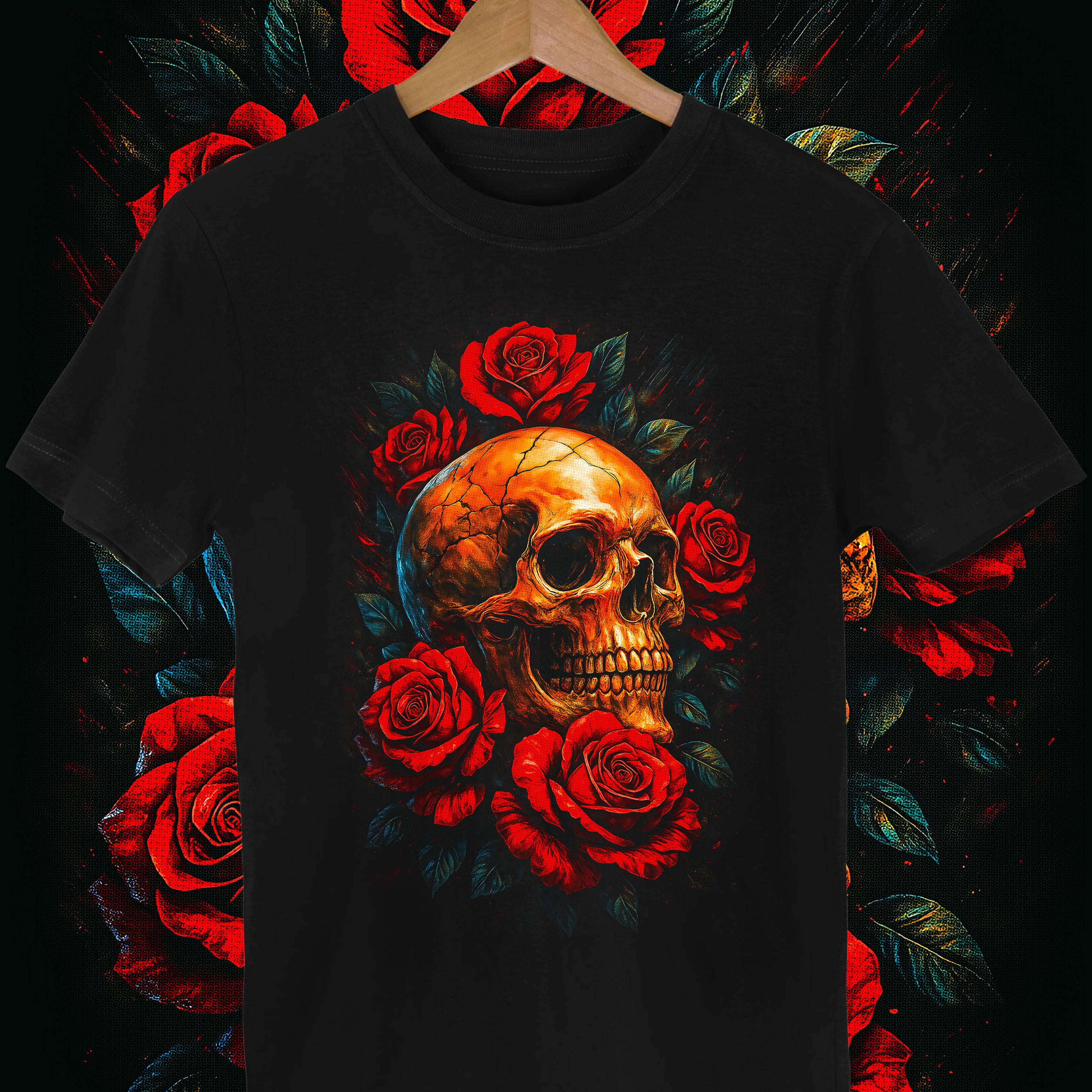 SKULL & ROSES TEE